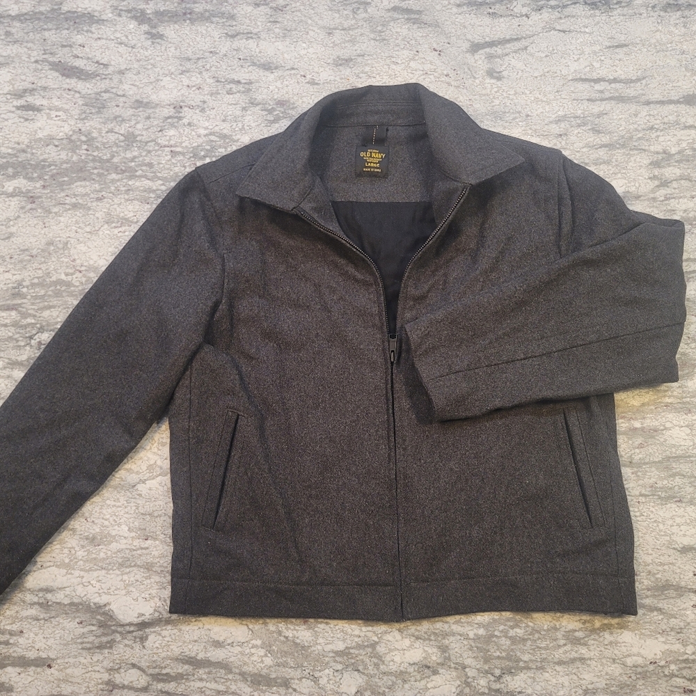 Old Navy Wool Jacket Grey Men's L